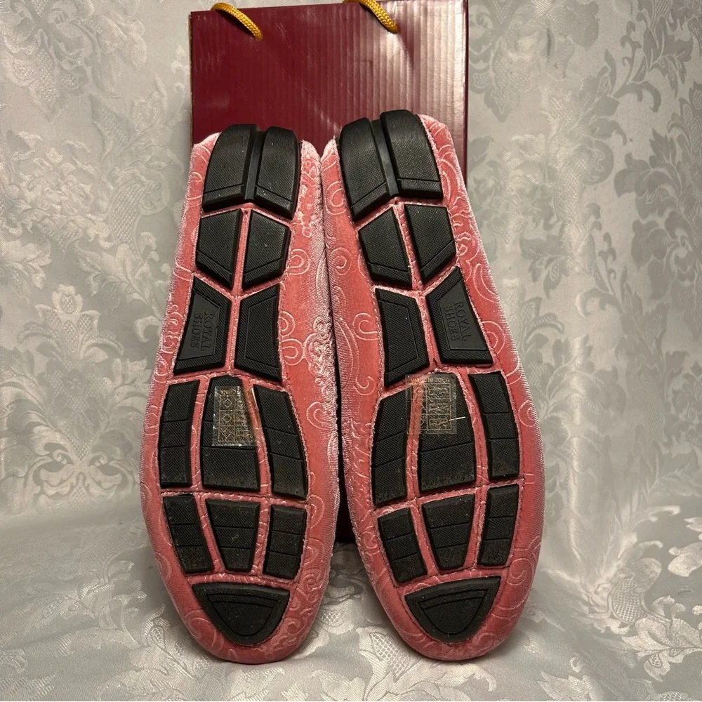 Men's Pink Velvet Loafers